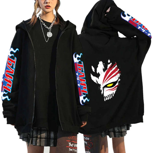 Anime Bleach Ichigo Kurosaki Zipper Hoodie multiple designs