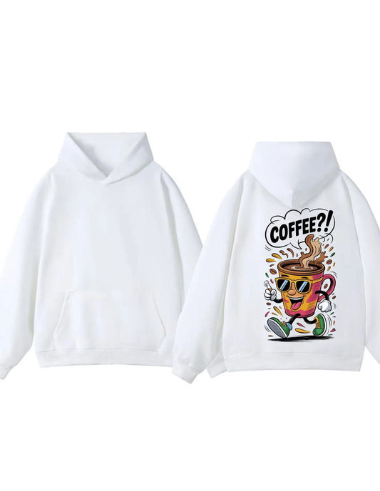 Coffee Cartoon Cup Hoodie Funny