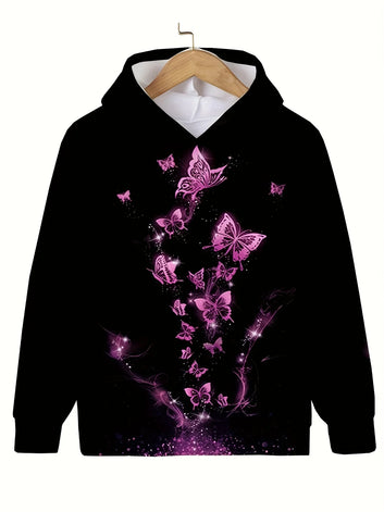 3D Butterfly hoodie children