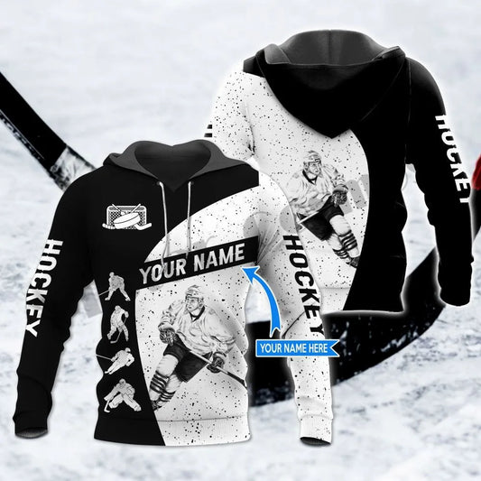 PLstar Cosmos Newest 3DPrint Hockey Custom Name&Number Funny Harajuku Streetwear Casual Unique Unisex Hoodies/Sweatshirt/Zip A-8