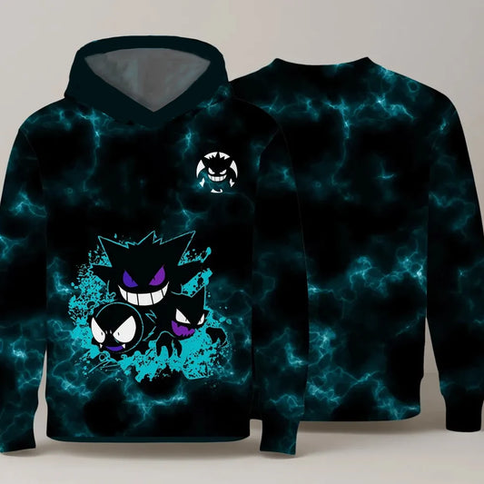 Gengar Hoodie Pokemon cartoon