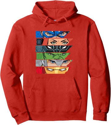 Hoodie with Avengers Face Marvel Comics Cartoon Movie