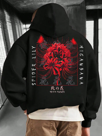 Red Spider Lily hoodie Flower