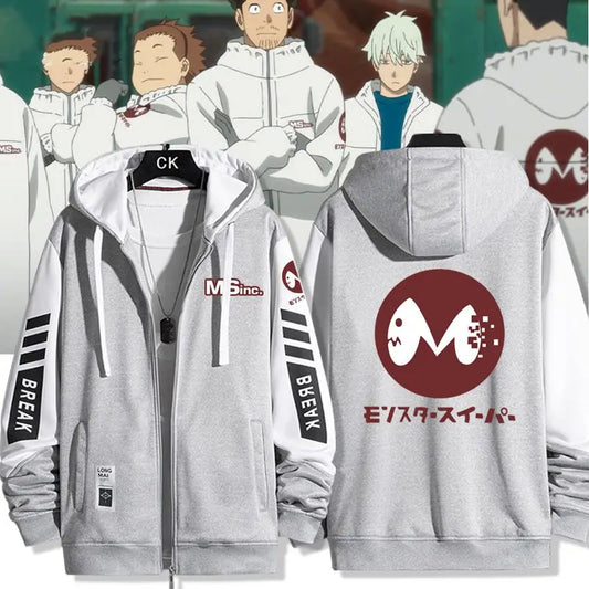 Anime Kaiju No. 8 Series Print Hoodie Zip Up Sweatshirt for Men Casual Hoodies Fashion Coat for Men Women Men's Sweatshirt