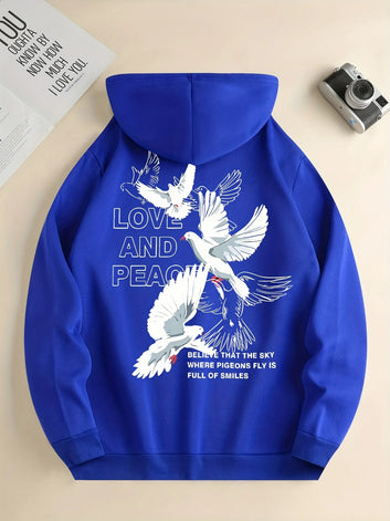 Love and Peace Pigeon Hoodie