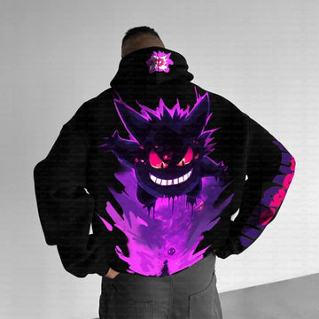 Pokemon Anime Gengar Hoodie Cartoon