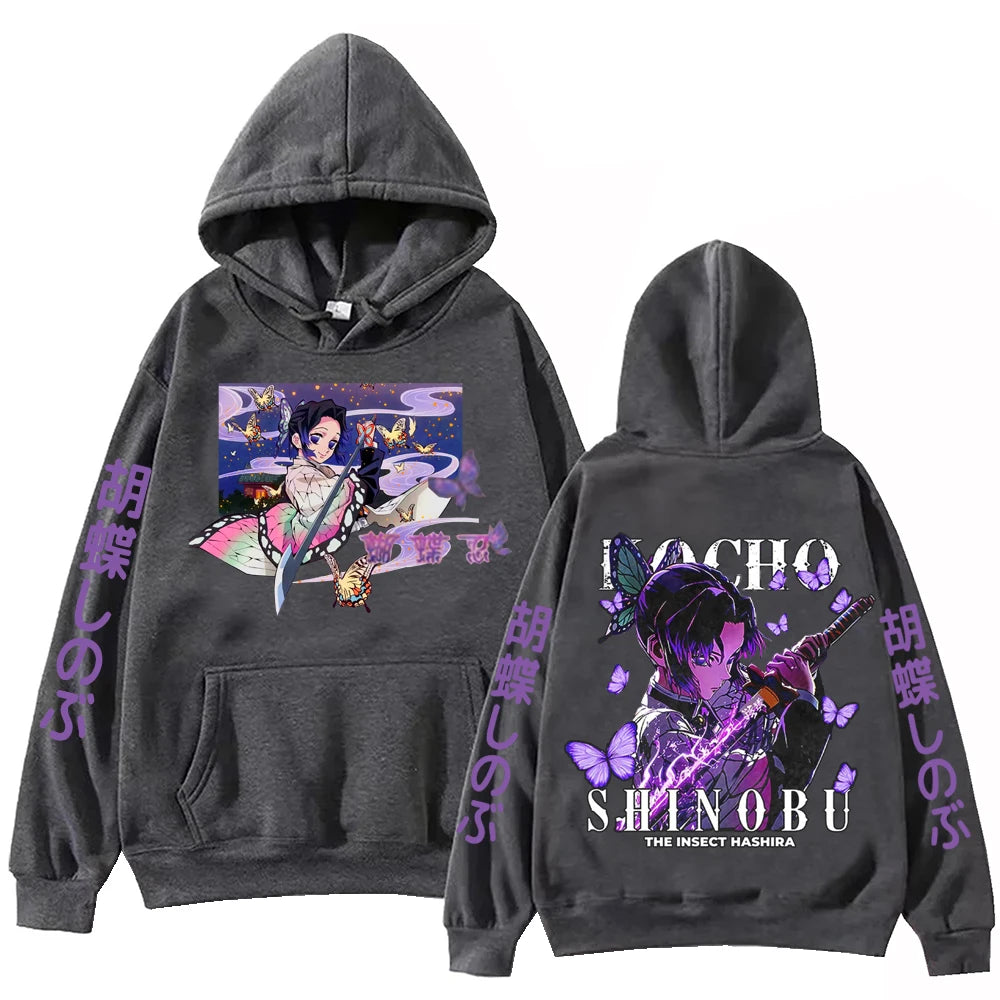 Anime Demon Slayer Kochou Shinobu Hoodie