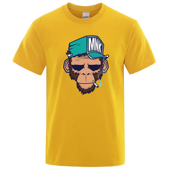 Smoking Monkey Cartoons T-Shirts Funny