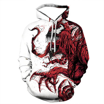 Marvel Venom Spider-Man Comic Cartoon Movie Hoodie