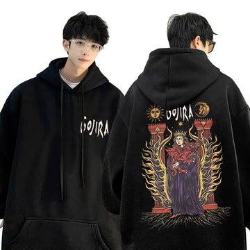 Metal Rock Band Gojira Hoodie Magma Sweatshirt Fortitude Hoodies Men's Women's Fashion Oversized Fleece Cotton Hooded Sportswear