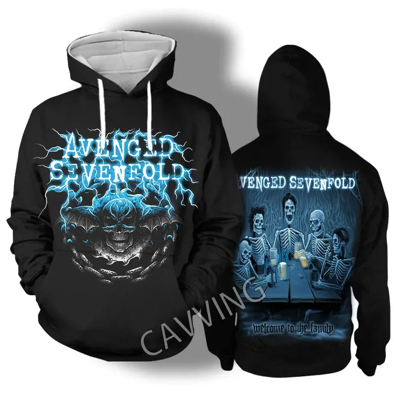 Avenged Sevenfold Rock Band Hoodie Music
