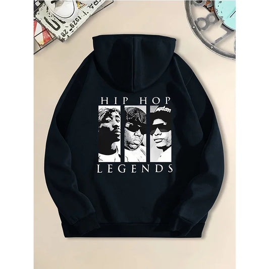 Hip Hop Legends Hoodie Music Rapper Tupac Biggie Eazy