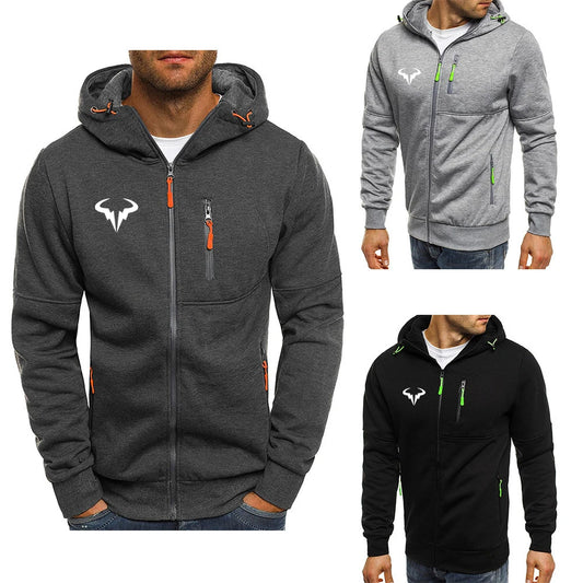 Rafael Nadal 2023 Men's New Long Leeves Cotton Fashion Print Zip Hoodies Sweatshirts Casual Harajuku Fleece Hooded Pullover Tops