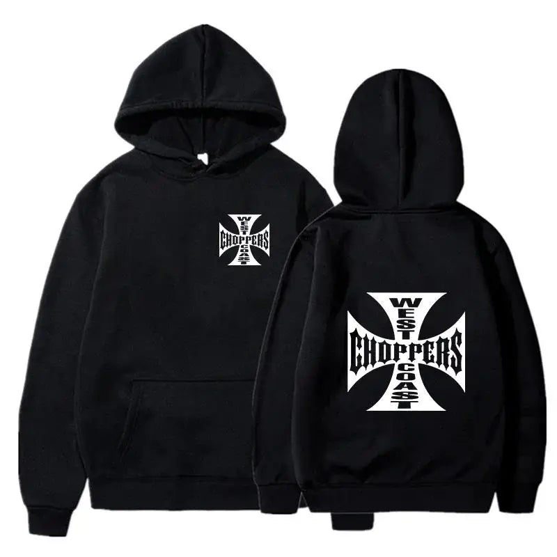 West Coast Choppers Iron Cross Logo Hoodie