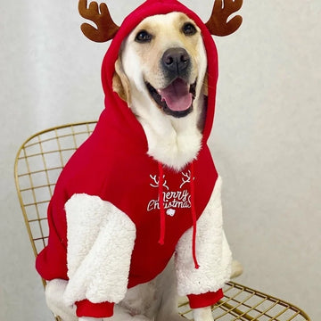 Christmas Reindeer Hoodie Pet
