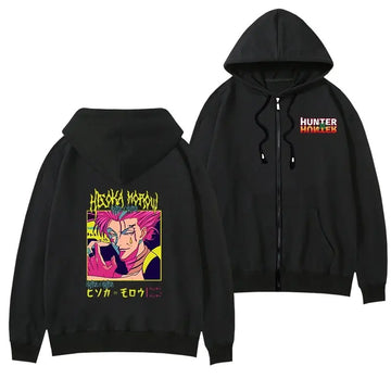 Hunter X Hunter Anime Hoodie Multiple Designs Zip Up