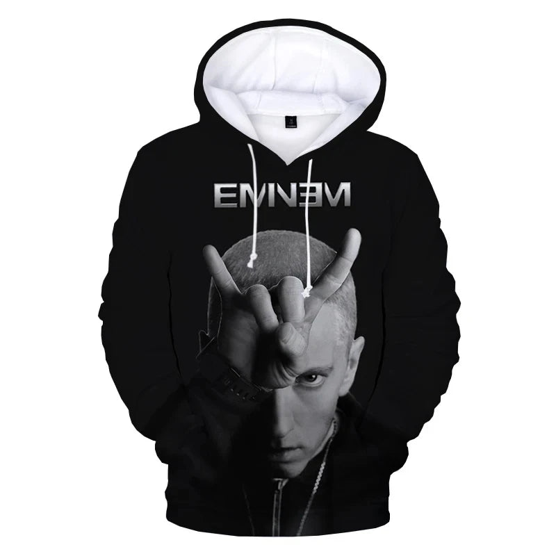Rapper 3D Printed Eminem Hoodie music