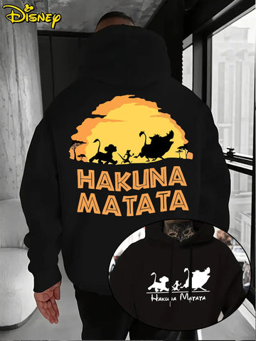 Disney Simba Lion King Men's Hoodie Autumn Winter Casual Unisex Pullover Sweatshirt Tracksuit Clothing Hoody Oversized