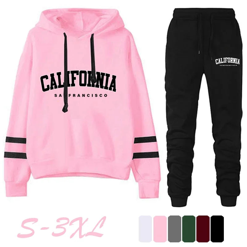 California San Francisco hoodie set