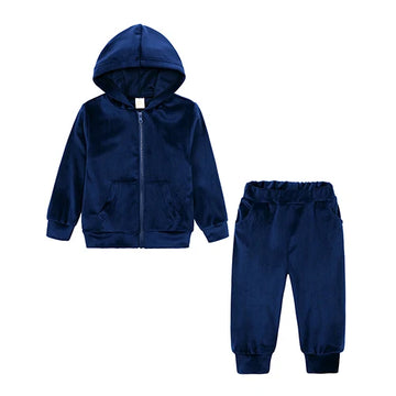 Tracksuit Set Zipper Hoodie children
