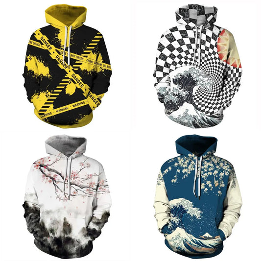 Lattice Vortex Japanese Great Wave Off Kanagawa Plum Blossom 3D Print