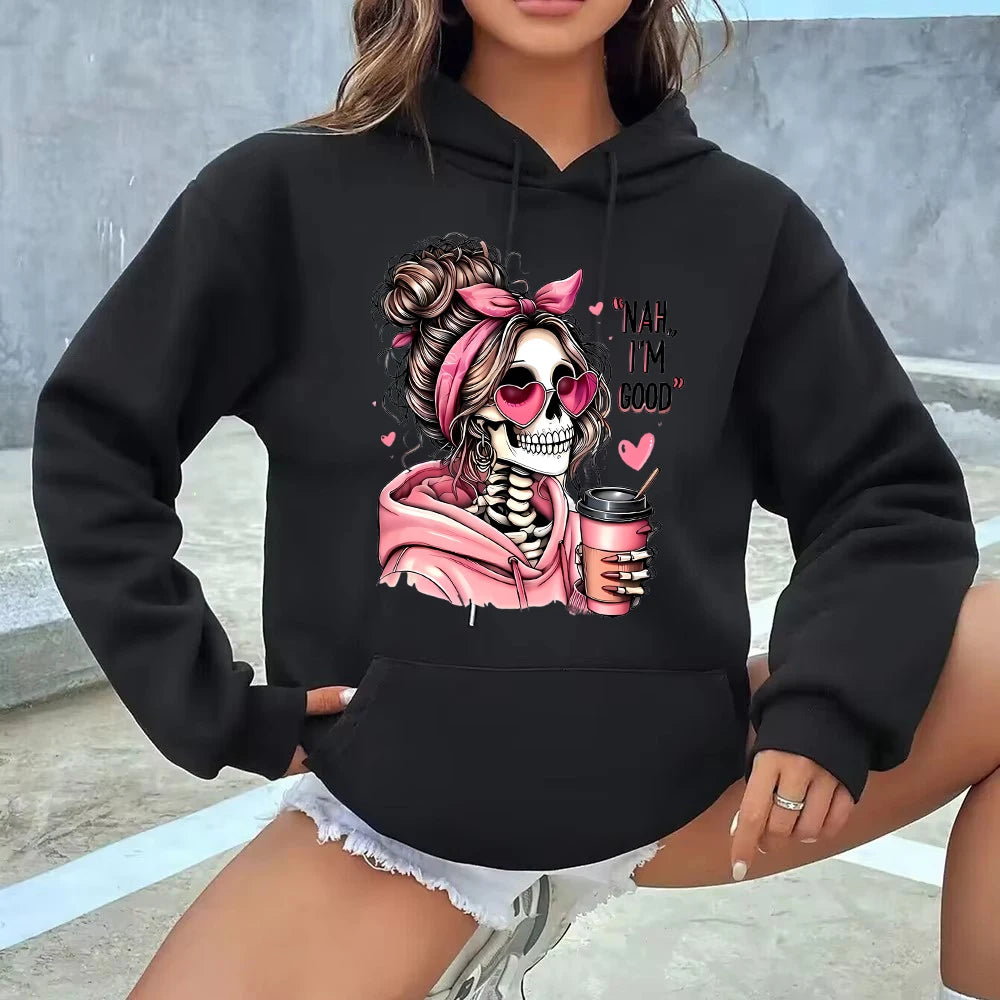 Hoodie Halloween Skull