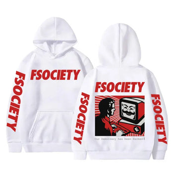Funny Mr Robot Graphic Hoodie FSociety