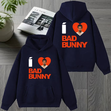 I Love Bad Bunny Rapper Singer Music Hoodie
