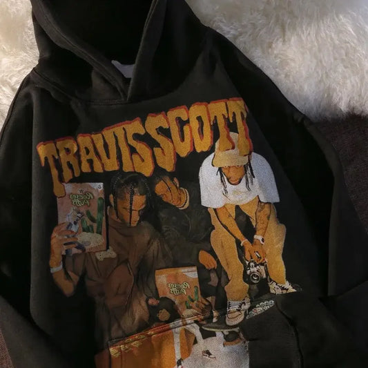Rapper Travis Scott hoodie music