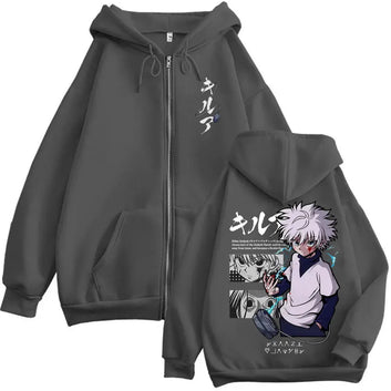 Anime Hunter X Hunter Zipper Hoodie Killua Zoldyck