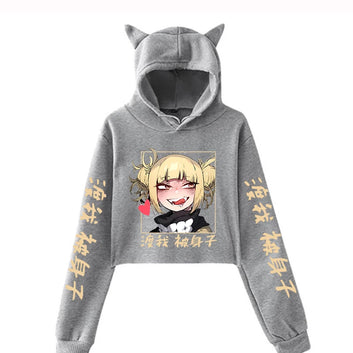 Anime Himiko Toga Cat Ear Hoodie My Hero Academia