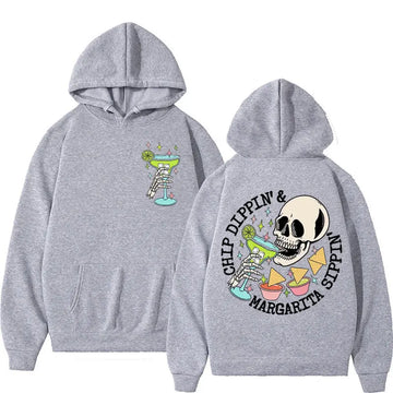 Funny Chippin Dippin Margarita Sippin Meme Hoodie