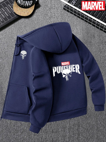 Marvel Punisher with A Skull Hoodie Comic