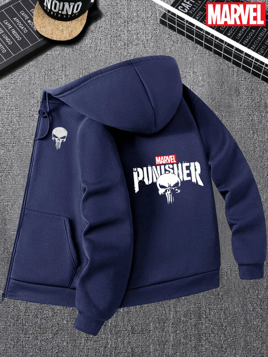 Marvel Punisher with A Skull Hoodie Comic