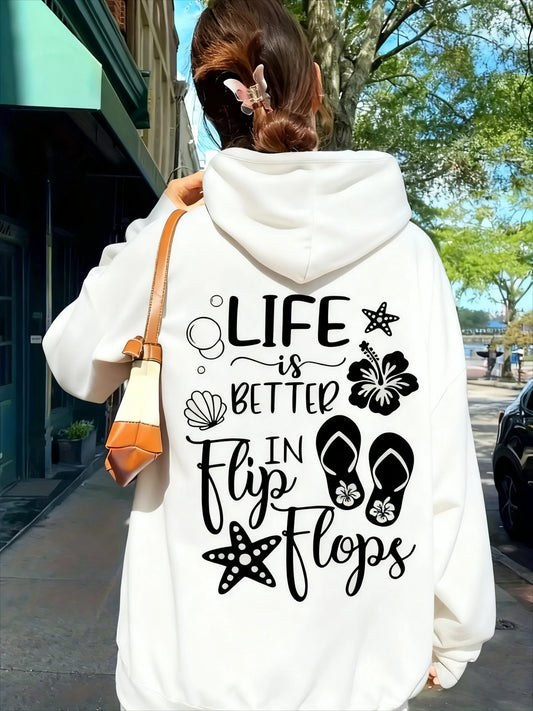 Life is Better In Flip Flop Hoodie Funny