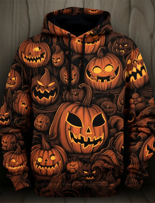 Halloween Hoodies Pumpkin Prints