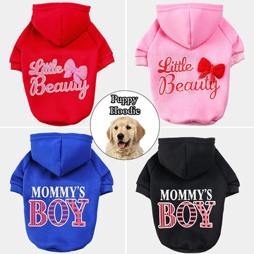 Pet hoodie little beauty and mommy's boy