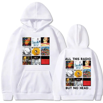 Rock Band Radiohead All This Radio But No Head Album Cover Hoodie Music