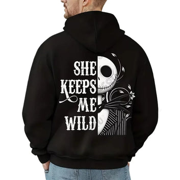 Disney The Nightmare Before Christmas Sally Jack Couples Hoodies Cartoon Movie