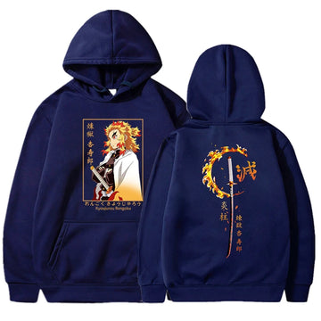 Anime Demon Slayer Kyojuro Rengoku hoodie