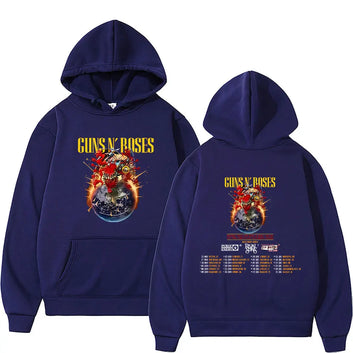 Guns & Roses Hoodie Rock Band Music