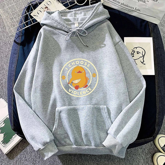Funny Duck I Choose Violence Hoodie