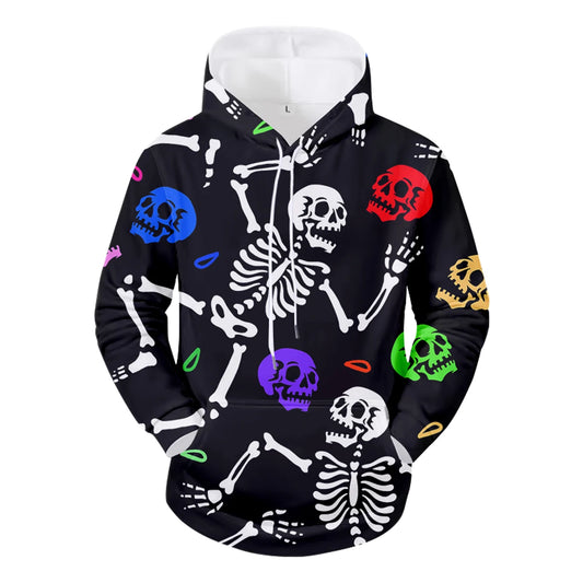Halloween Skull Pumpkin Ghost printed hoodie multiple designs