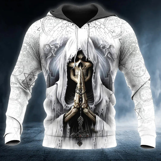 Skull Hoodies 3D Printed