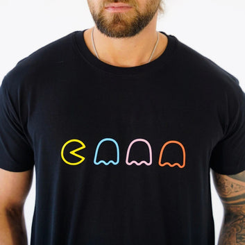 Funny Game Tshirt Pacman Cartoon