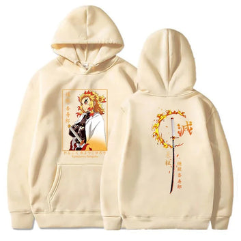 Anime Demon Slayer Kyojuro Rengoku hoodie