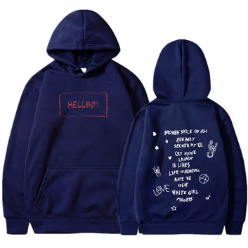 Rapper Lil Peep Come Over When You're Sober Hoodie Men Women Clothing Fashion Vintage Hip Hop Oversized Hooded Sweatshirt Unisex