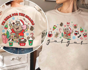 Christmas Gus Gus I'm Here for The Snacks Cinderella Hoodies
