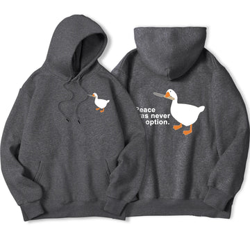 Peace Was Never An Option goose hoodie