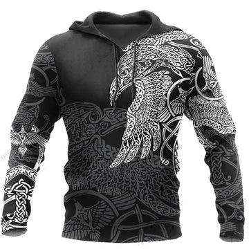 Viking Hoodie Warrior Odin 3D Printed